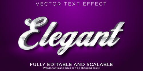3d art editable text style effect vector