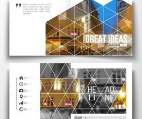 Architectural background business brochure template vector