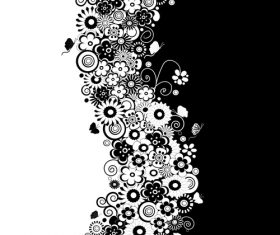 Art card flower vector