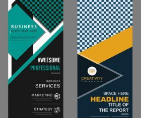 Aweesome professional standee banner vector