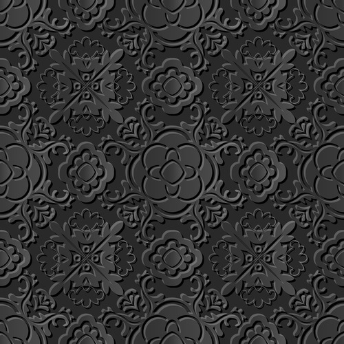 Beautiful embossed decorative pattern vector