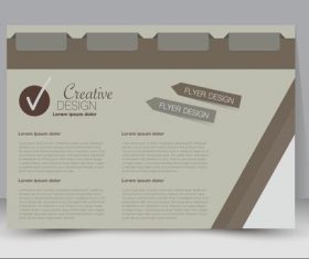 Beige creative business advertising template vector