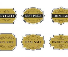 Beige sale label vector