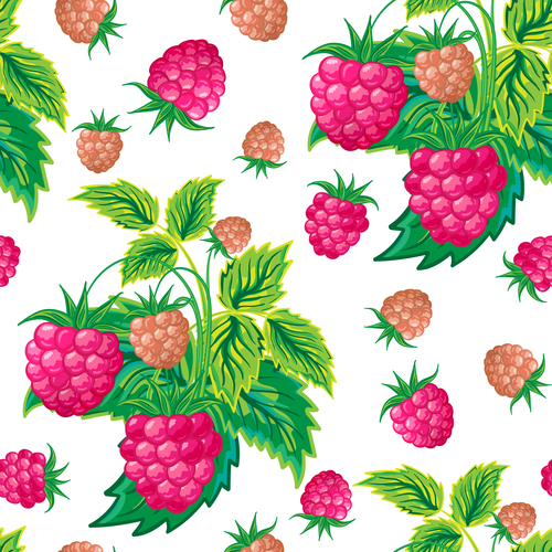 Berry seamless pattern vector
