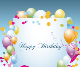 Birthday background whit vector