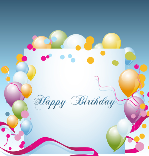 Birthday background whit vector