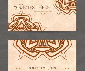 Brown company business card vector