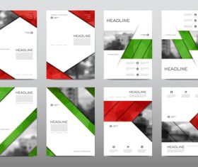 Business brochure flyer vector