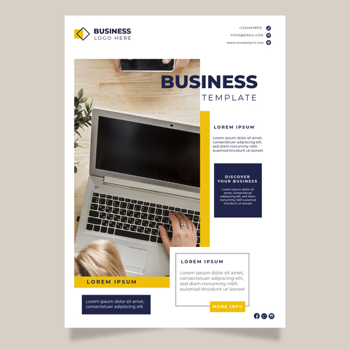 Business brochures vector