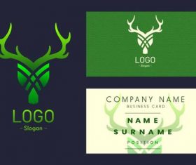 Business card logo vector