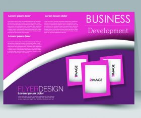 Business development ad template vector