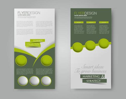 Business flyer booklet brochure template vector