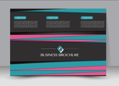 Business promote brochure design vector