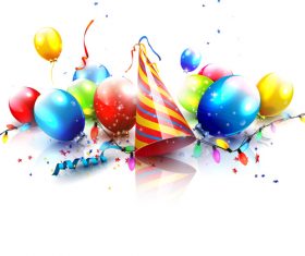 Celebrate birthday card background vector