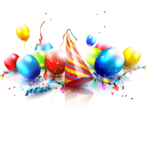 Celebrate birthday card background vector