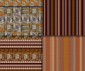 Checkered weaving seamless patterns vector