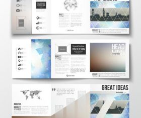 City landmark background business brochure template vector