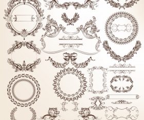 Collection of vector frames for design