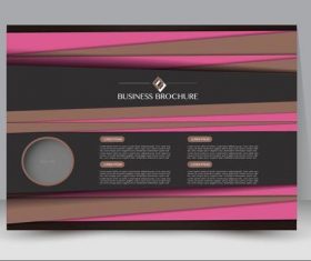 Color bar brochure template vector