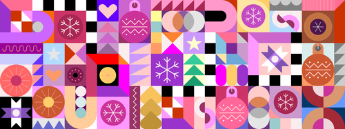 Color different patterns vector