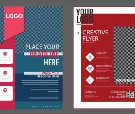 Colorful background cover flyer vector