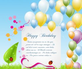Colorful birthday background vector