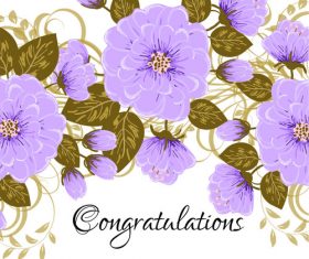 Congratulations invitation card vector