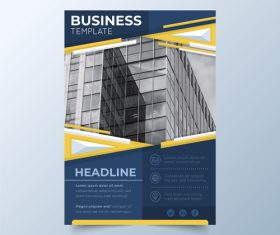 Corp promote business flyers vector