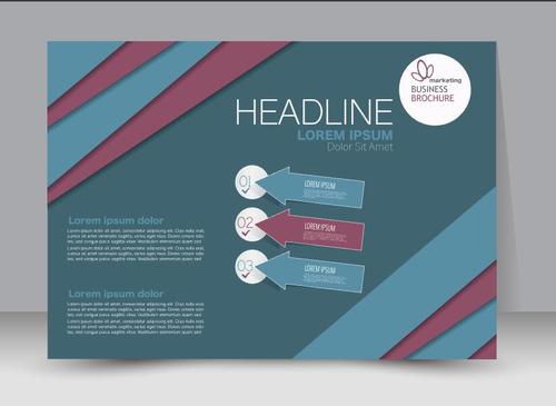 Cover business brochure design vector