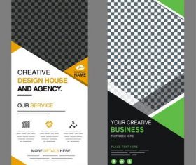 Creative design standee banner vector