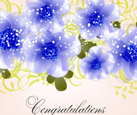 Dazzling wedding invitation card vector