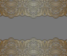 Decorative engraved pattern vector