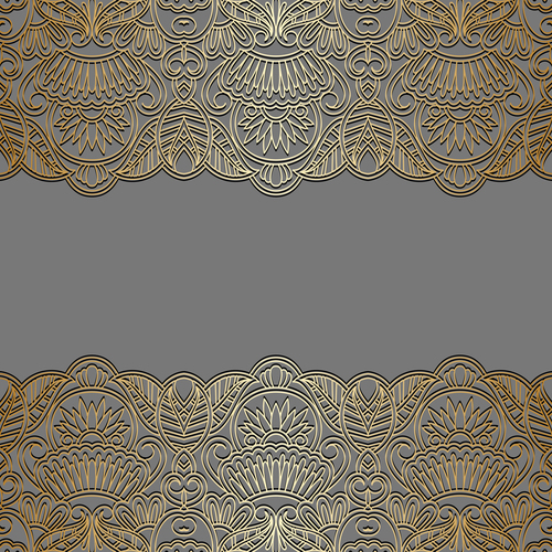 Decorative engraved pattern vector