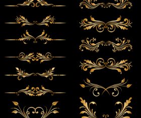 Decorative pattern element vector