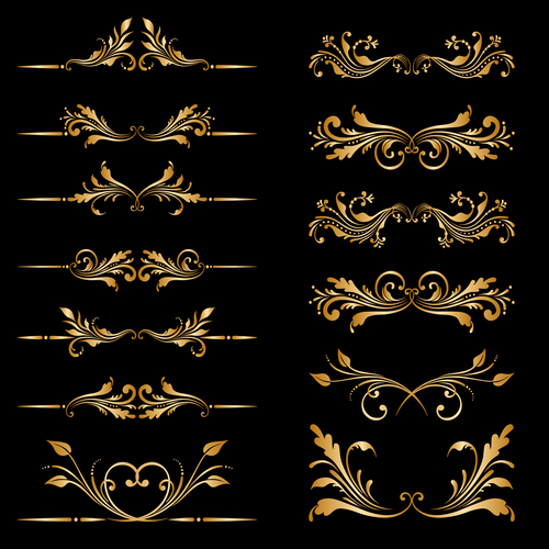 Decorative pattern element vector