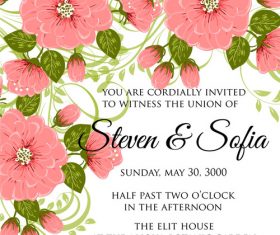 Design wedding invitation card vector
