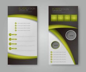 Different style geometric business advertising templates vector