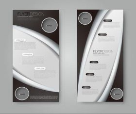 Different style simple business advertising templates vector