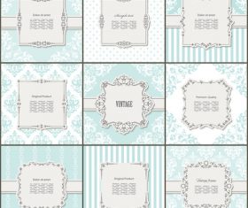 Different styles and shapes frames and backgrounds vector