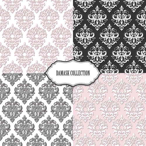 Different styles seamless pattern background vector