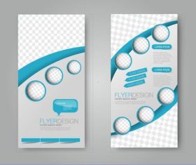 Dot model business advertising template vector