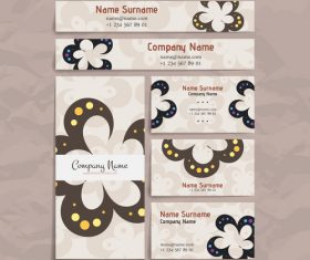 Elegant company business card vector