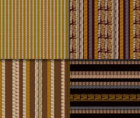 Ethnic style weaving seamless patterns vector