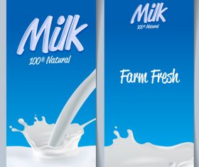 Farm fresh milk vector