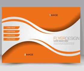 Flyer design vector