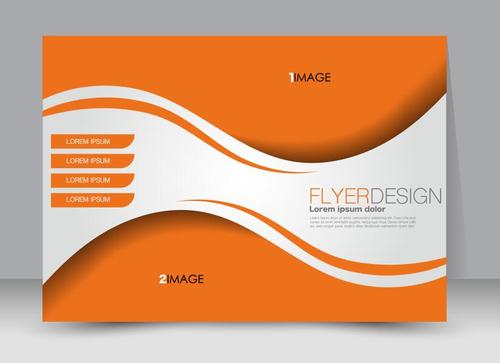 Flyer design vector