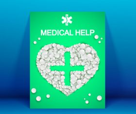 For your health medicine advertisement vector