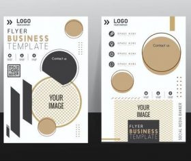 Geometric background cover flyer vector