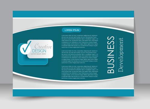 Geometric graphic business advertising template vector