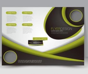 Geometric ordinary business advertising template vector